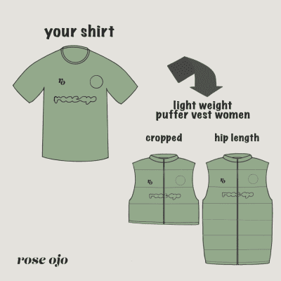 Custom Puffer Vest Hybrid - WOMEN